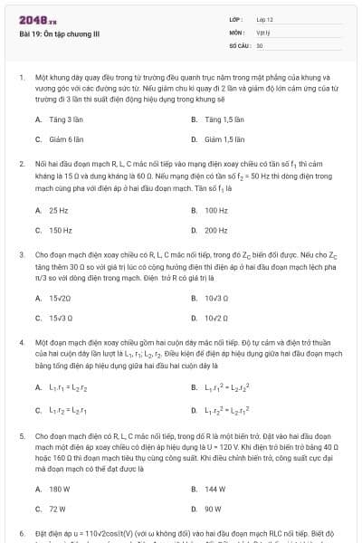 Bài 19: Ôn tập chương III