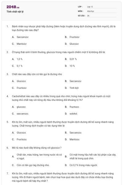 Tính chất vật lý