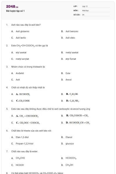 Bài luyện tập số 1