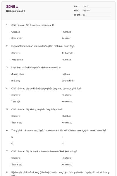 Bài luyện tập số 1