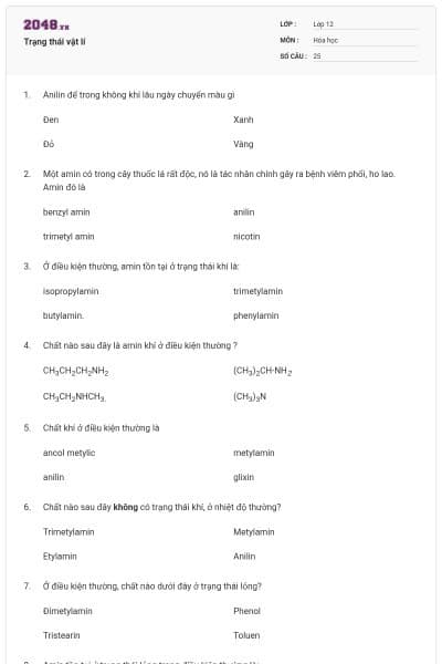 Trạng thái vật lí