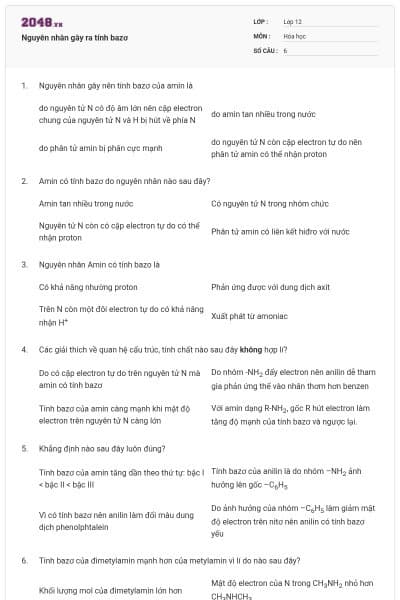 Nguyên nhân gây ra tính bazơ
