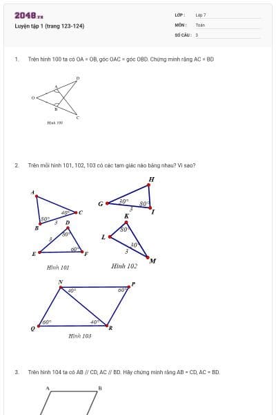 Luyện tập 1 (trang 123-124)