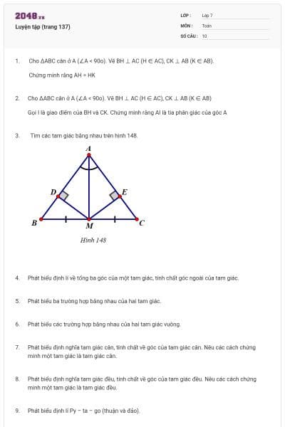 Luyện tập (trang 137)