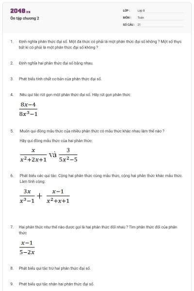 Ôn tập chương 2