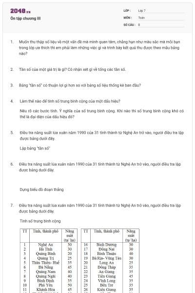 Ôn tập chương III