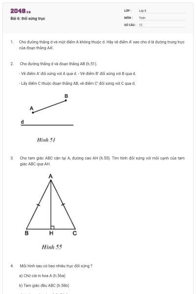 Bài 6: Đối xứng trục