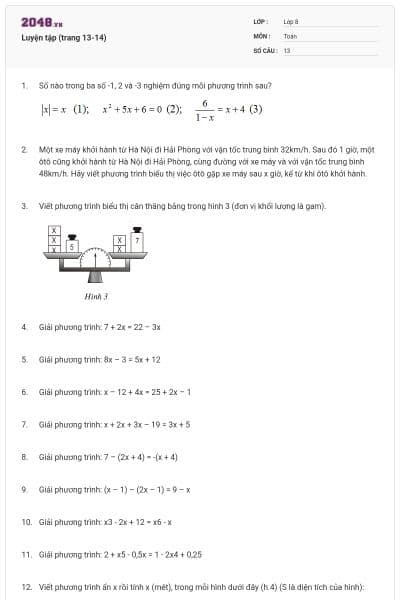 Luyện tập (trang 13-14)