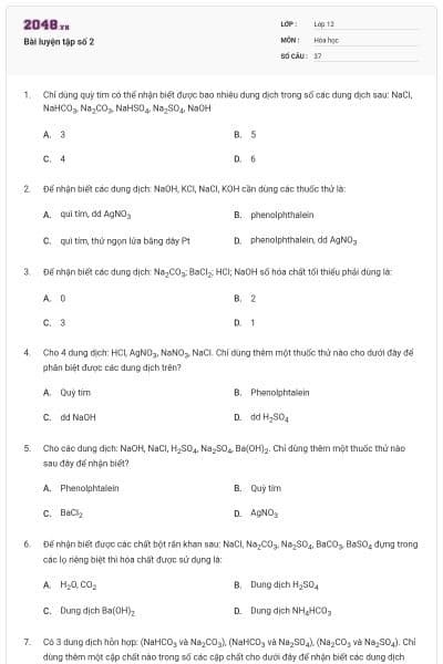 Bài luyện tập số 2