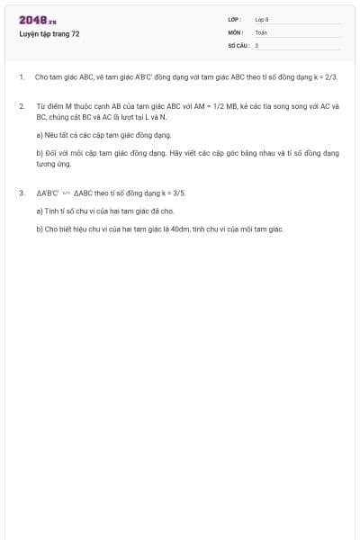 Luyện tập trang 72