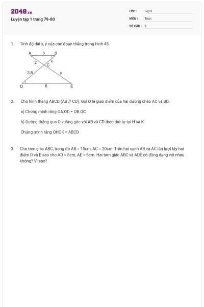 Luyện tập 1 trang 79-80