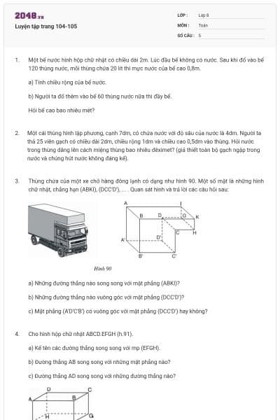 Luyện tập trang 104-105