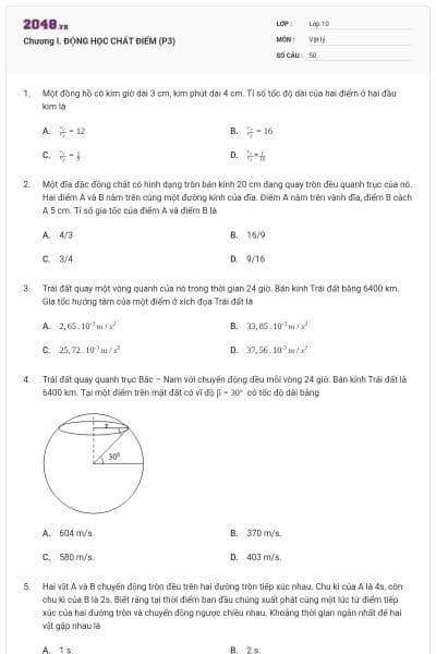 Chương I. ĐỘNG HỌC CHẤT ĐIỂM (P3)