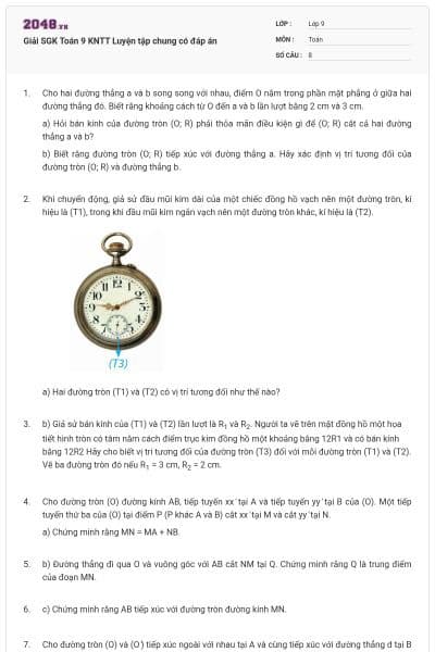 Giải SGK Toán 9 KNTT Luyện tập chung có đáp án