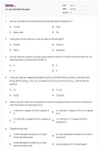 2.4. Xác định liên kết peptit