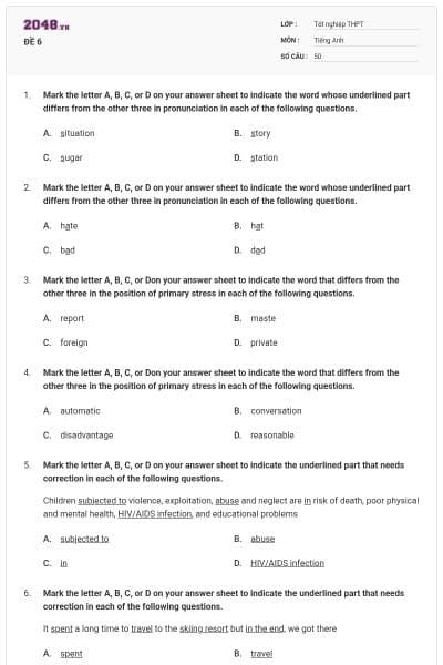 ĐỀ 6