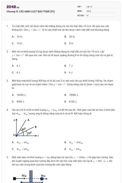 Chương IV. CÁC ĐỊNH LUẬT BẢO TOÀN (P2)