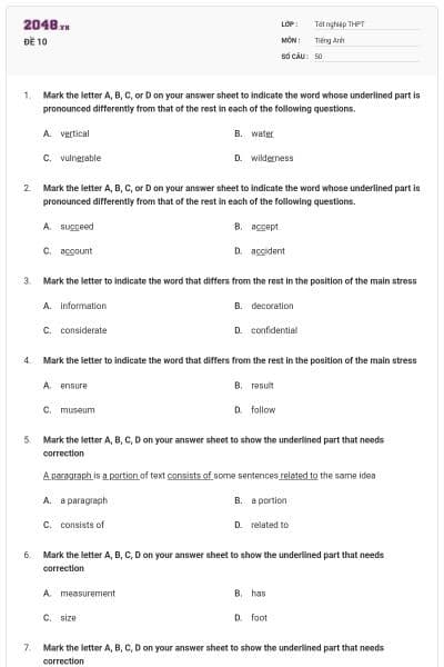 ĐỀ 10