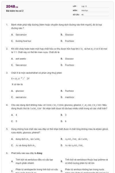 Bài kiểm tra số 2