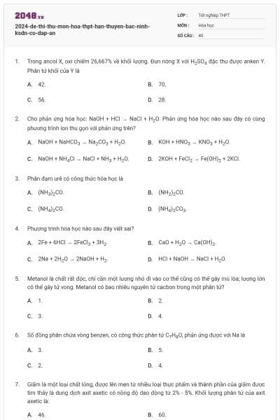 2024-de-thi-thu-mon-hoa-thpt-han-thuyen-bac-ninh-ksdn-co-dap-an