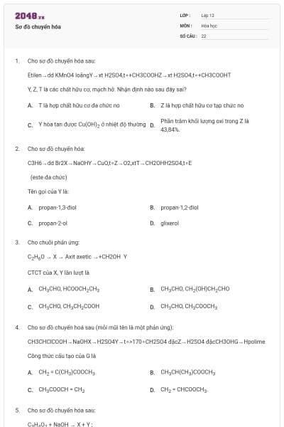 Sơ đồ chuyển hóa