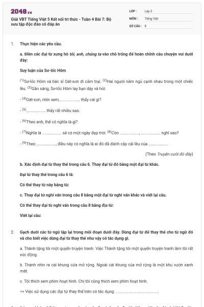 Giải VBT Tiếng Việt 5 Kết nối tri thức - Tuần 4 Bài 7: Bộ sưu tập độc đáo có đáp án