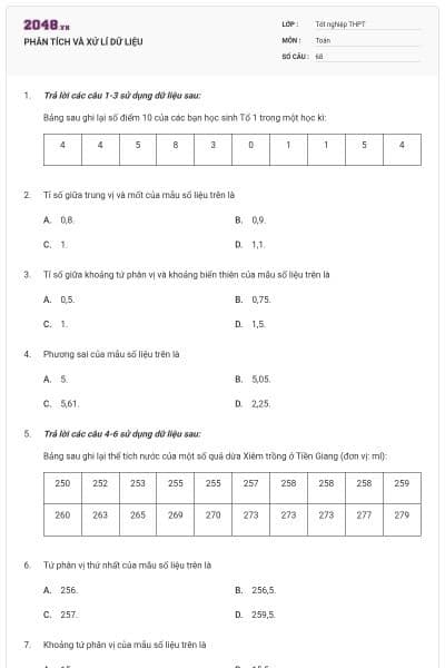 PHÂN TÍCH VÀ XỬ LÍ DỮ LIỆU