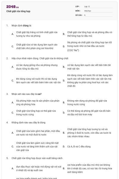 Chất giặt rửa tổng hợp