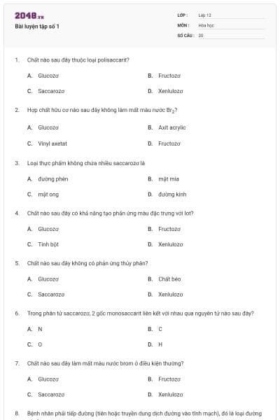 Bài luyện tập số 1