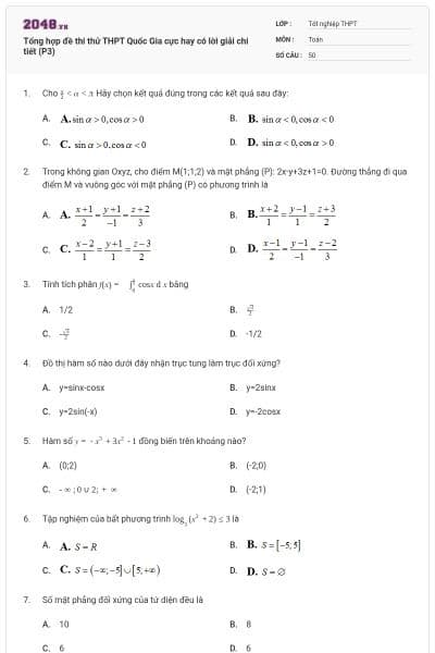 Tổng hợp đề thi thử THPT Quốc Gia cực hay có lời giải chi tiết (P3)