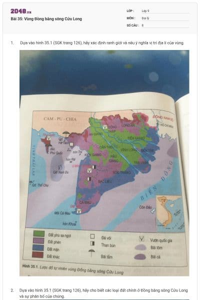 Bài 35: Vùng Đồng bằng sông Cửu Long