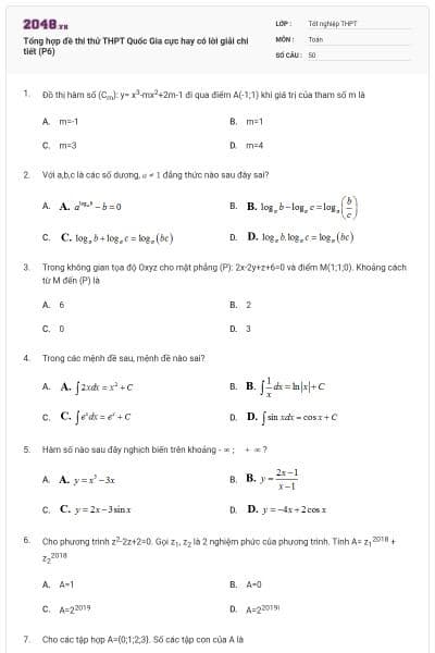Tổng hợp đề thi thử THPT Quốc Gia cực hay có lời giải chi tiết (P6)