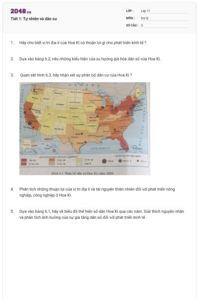 Tiết 1: Tự nhiên và dân cư