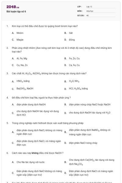 Bài luyện tập số 6