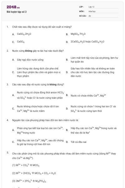 Bài luyện tập số 2