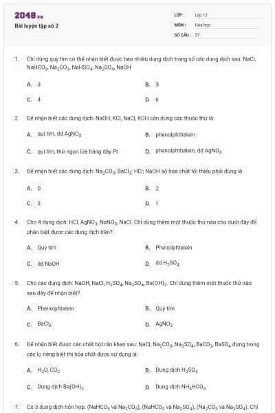 Bài luyện tập số 2