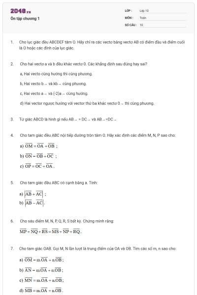 Ôn tập chương 1