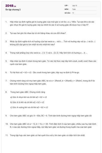 Ôn tập chương 2