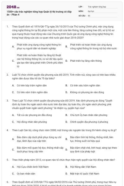 1500+ câu trắc nghiệm tổng hợp Quản lý thị trường có đáp án - Phần 4