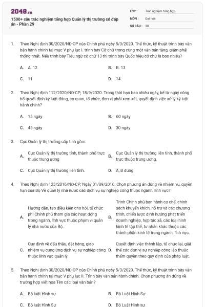1500+ câu trắc nghiệm tổng hợp Quản lý thị trường có đáp án - Phần 29