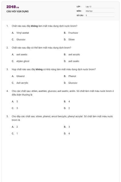 CÂU HỎI VẬN DỤNG