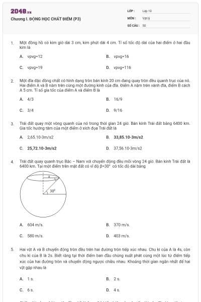Chương I. ĐỘNG HỌC CHẤT ĐIỂM (P3)