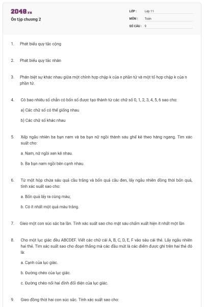 Ôn tập chương 2