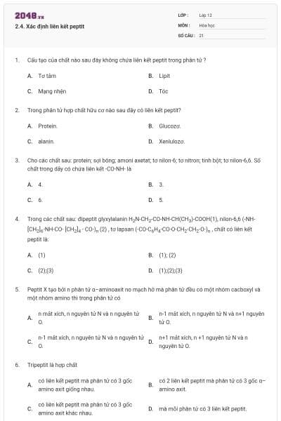 2.4. Xác định liên kết peptit