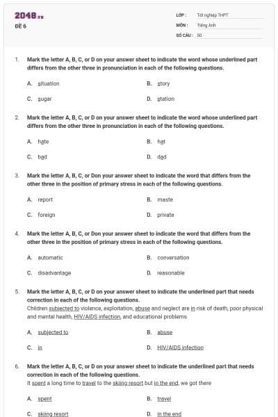 ĐỀ 6