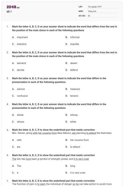 ĐỀ 7