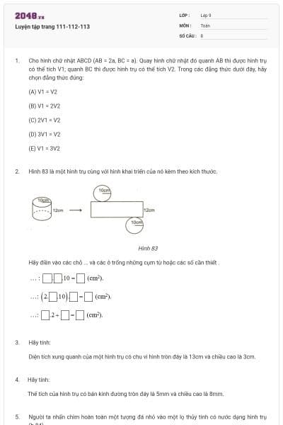 Luyện tập trang 111-112-113
