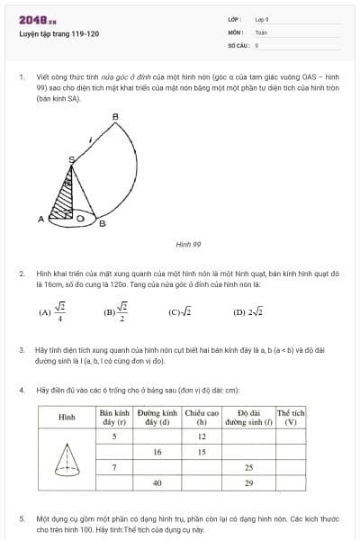 Luyện tập trang 119-120