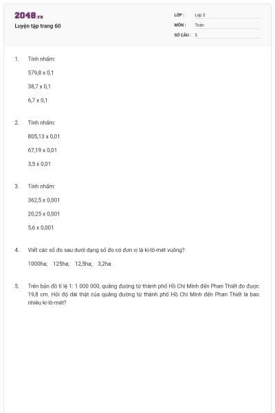 Luyện tập trang 60