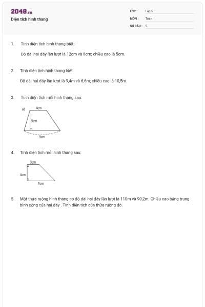 Diện tích hình thang